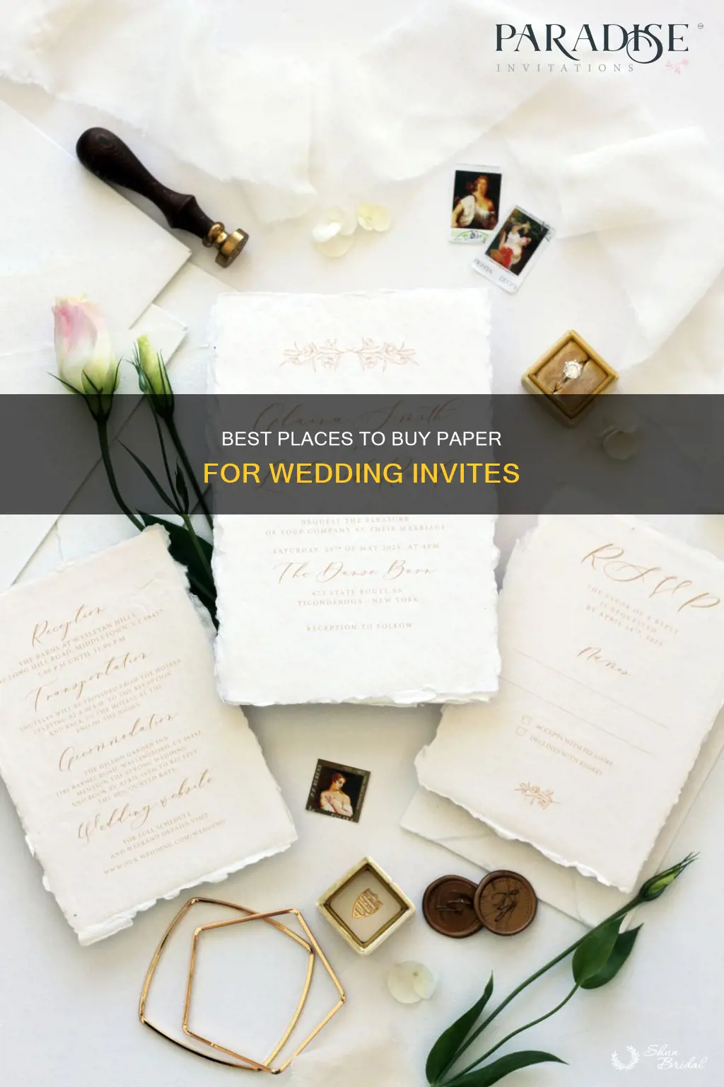 where can I buy paper for wedding invitations