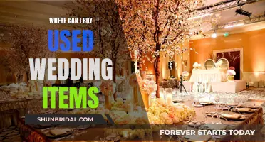 Used Wedding Items: Where to Buy Them