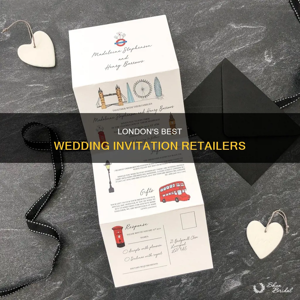 where can I buy wedding invitations in london