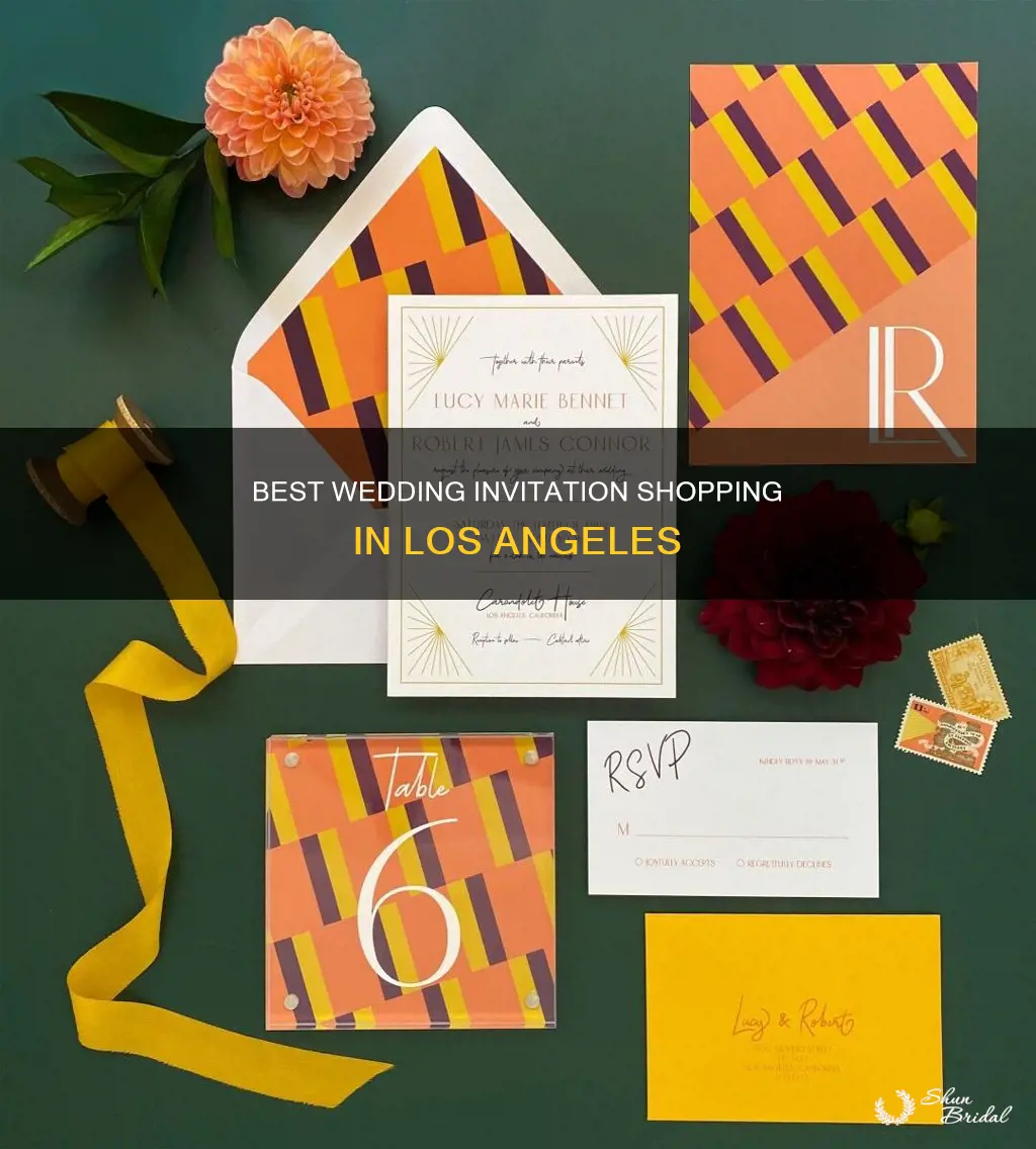 where can I buy wedding invitations in los angeles