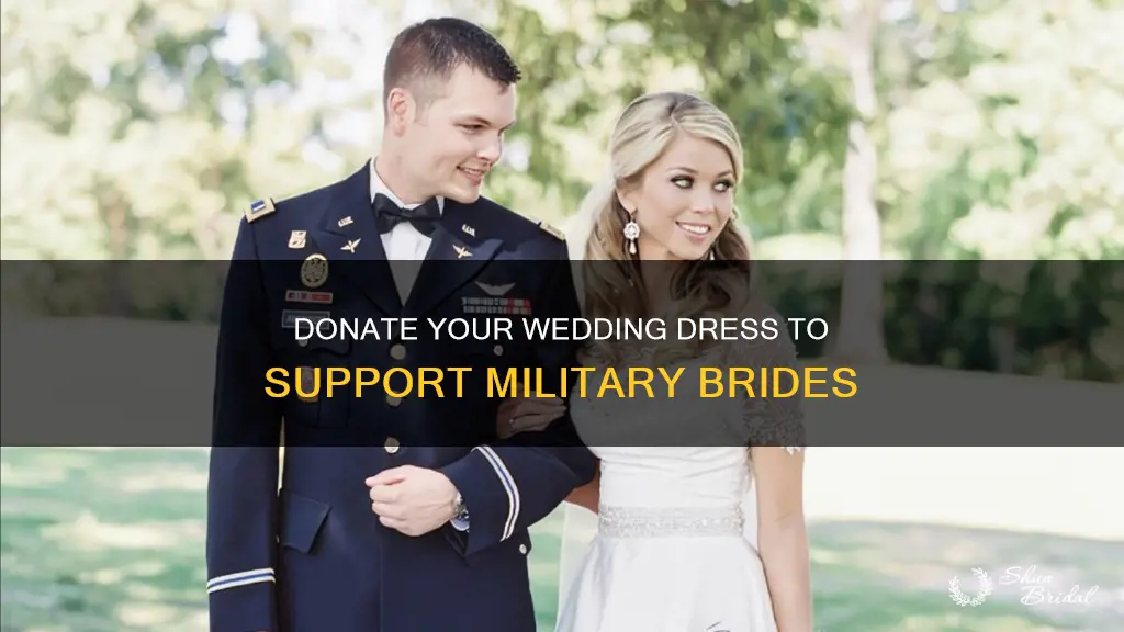 where can I donate my wedding dress for the military