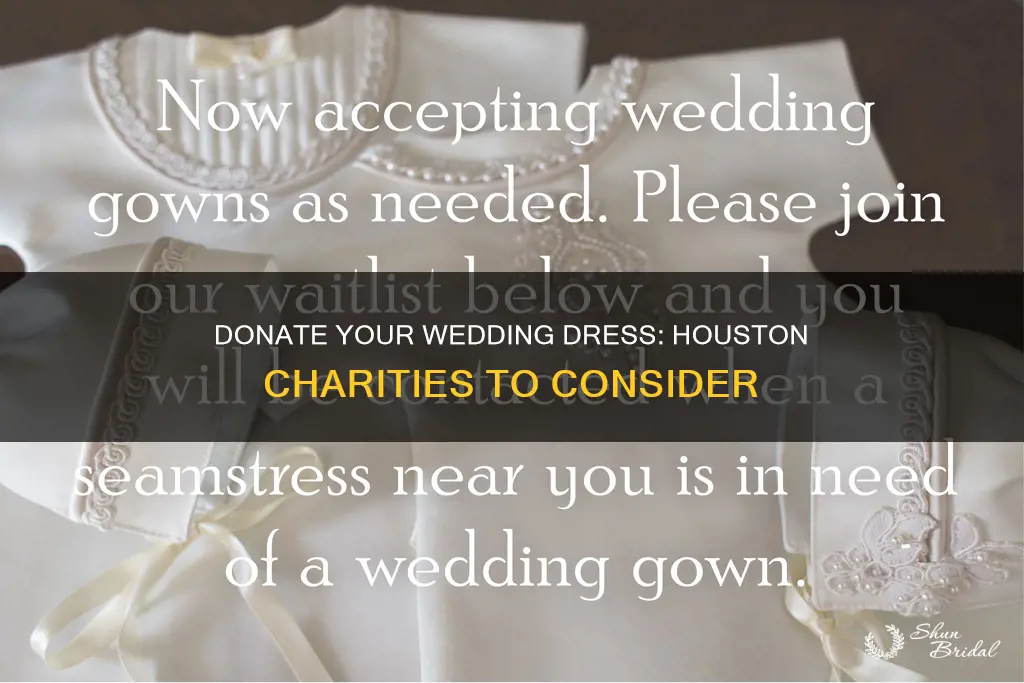 where can I donate my wedding dress in houston