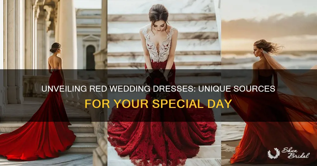 where can I find a red wedding dress