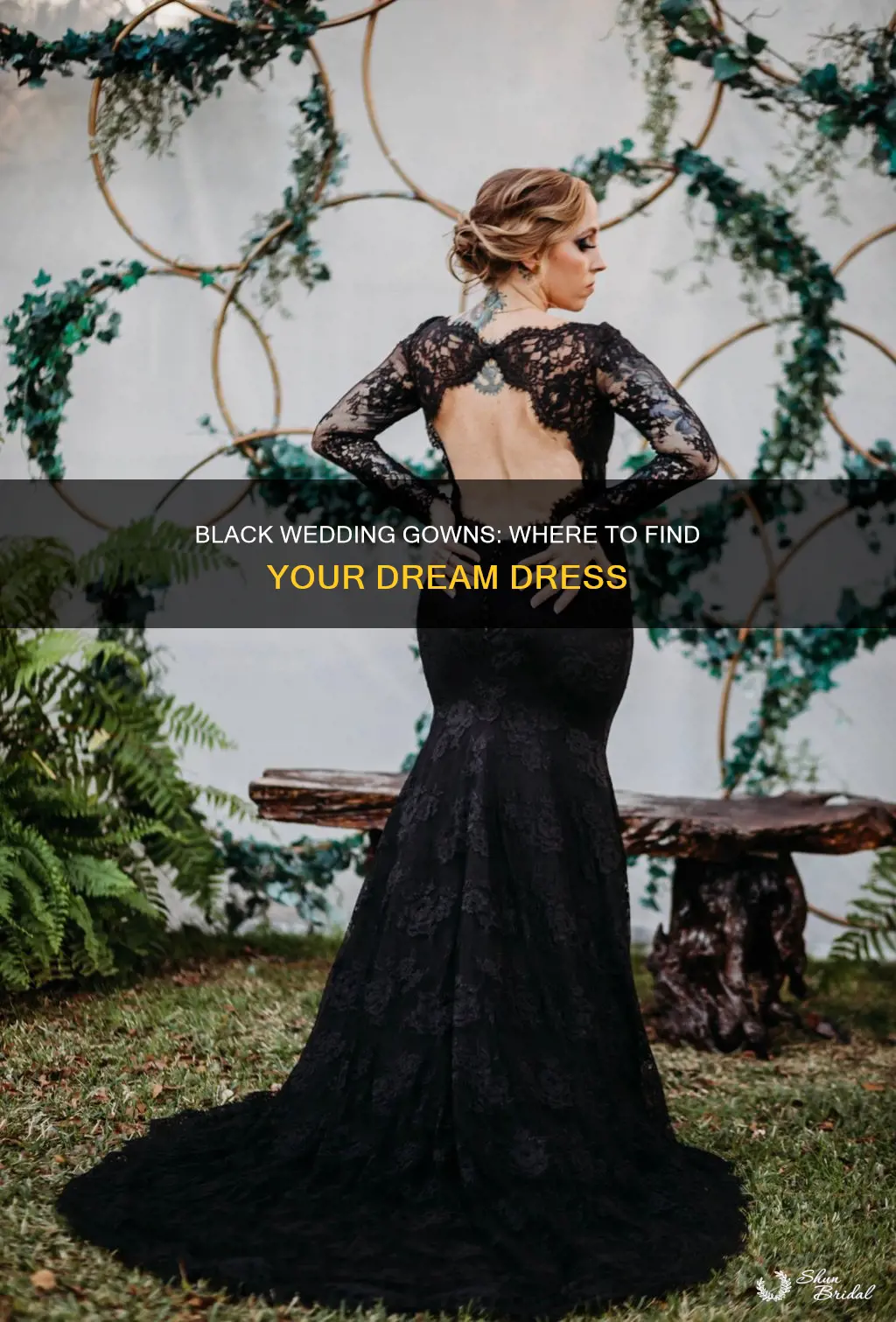 where can I find black wedding dresses