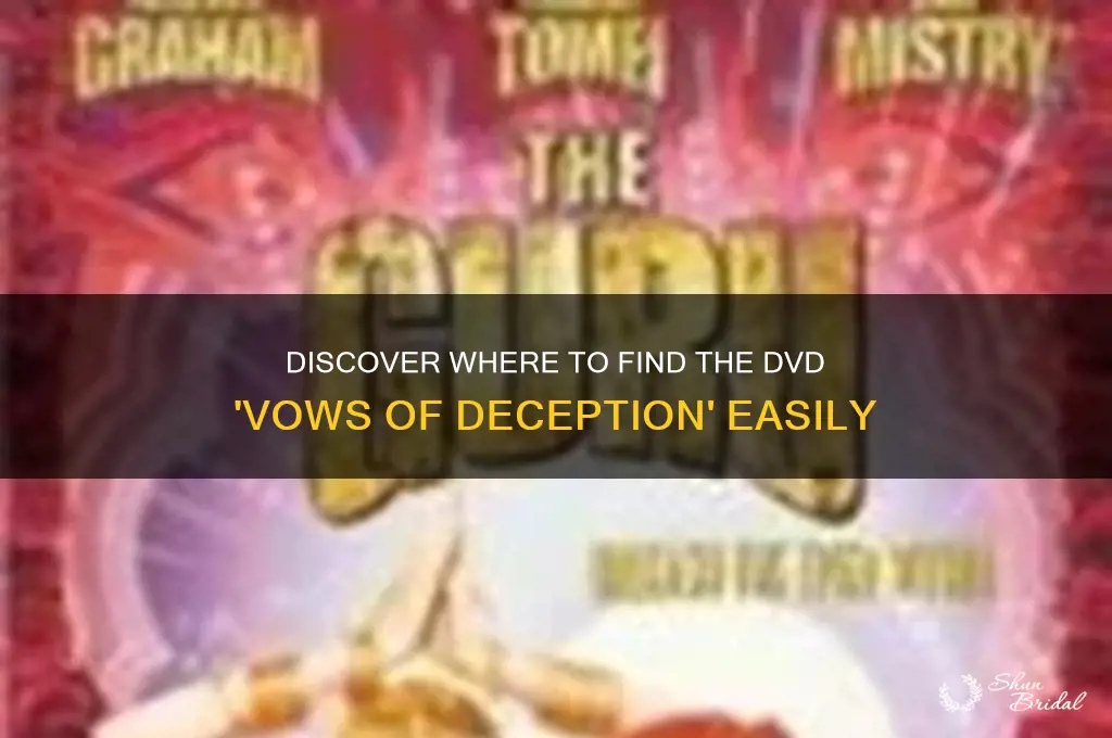 where can i find the dvd vows of deception