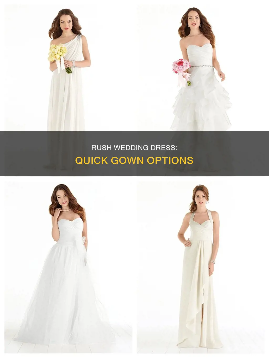 where can I get a wedding dress fast