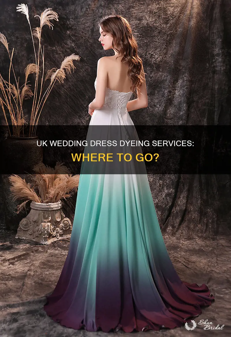 where can I get my wedding dress dyed in uk