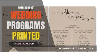 Wedding Programs: Printing Options and Where to Get Them