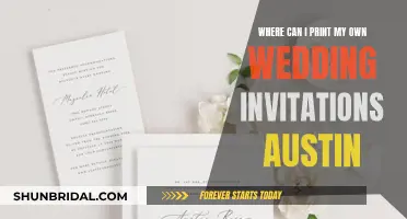 Austin Wedding Invitation Printing: DIY Style