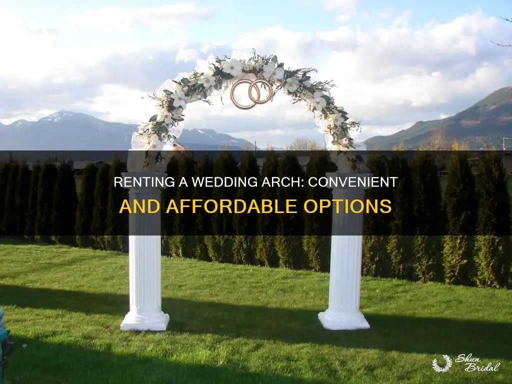 where can I rent a wedding arch