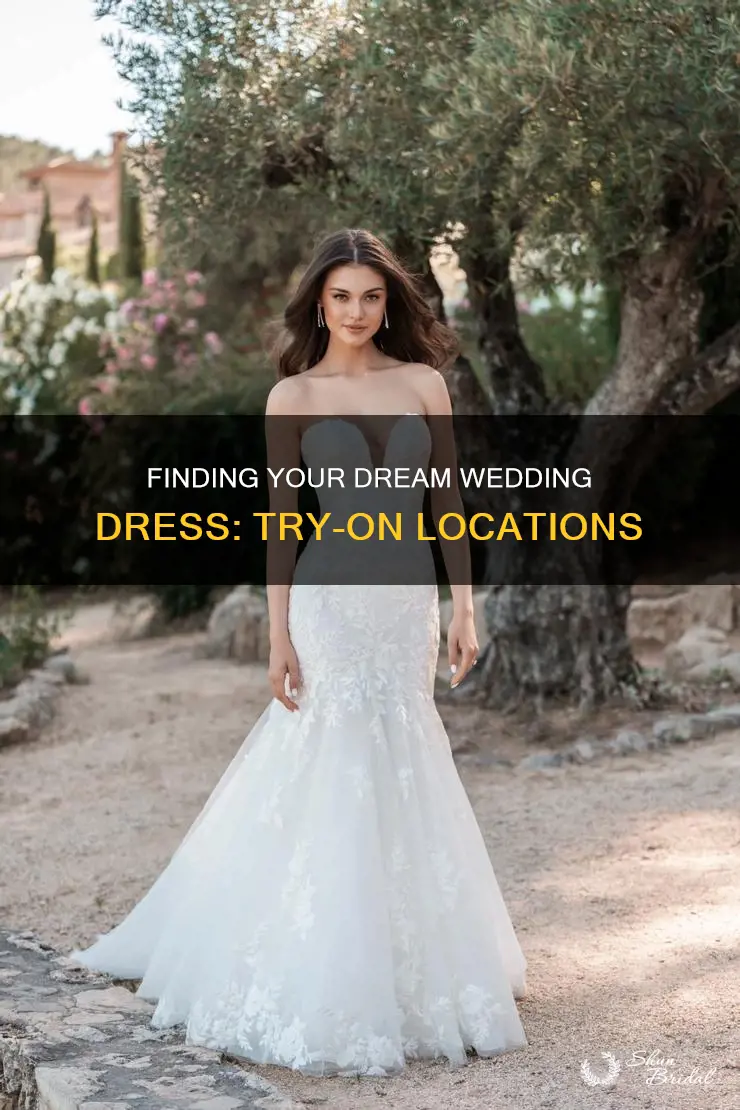 where can I try on wedding dresses