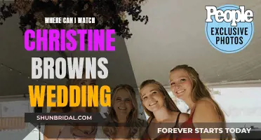 Streaming Christine Brown's Wedding: Where to Watch?