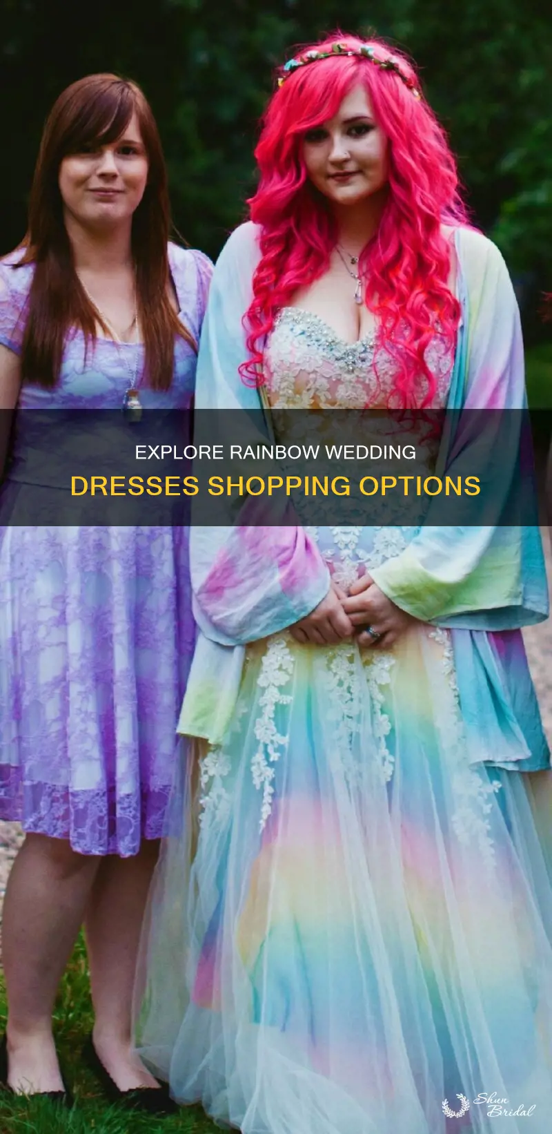 where can you buy rainbow wedding dresses