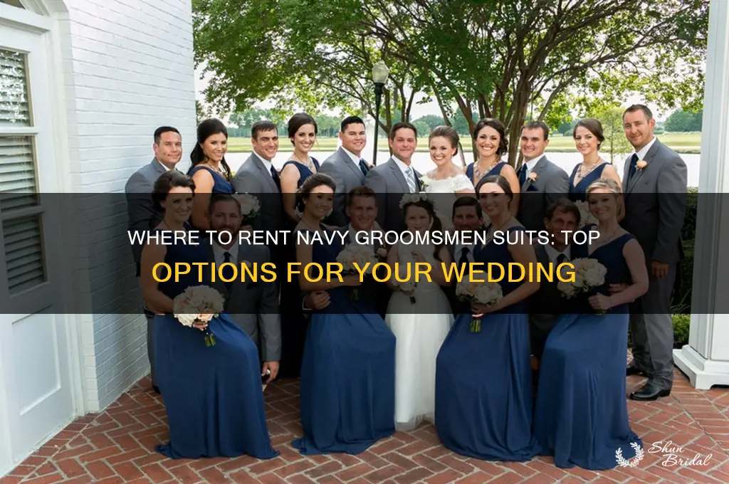 where can you rent navy groomsmen suits