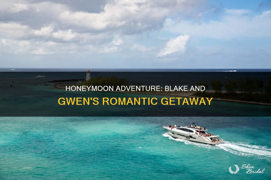 where did blake and gwen go on their honeymoon