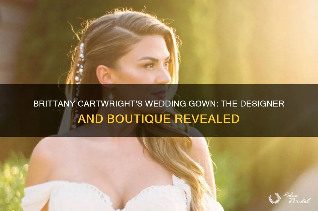 where did brittnay carwright buy her wedding gown