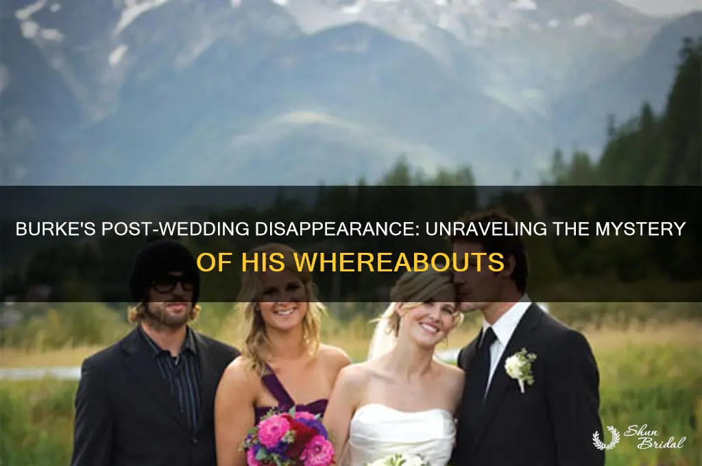 where did burke go after the wedding