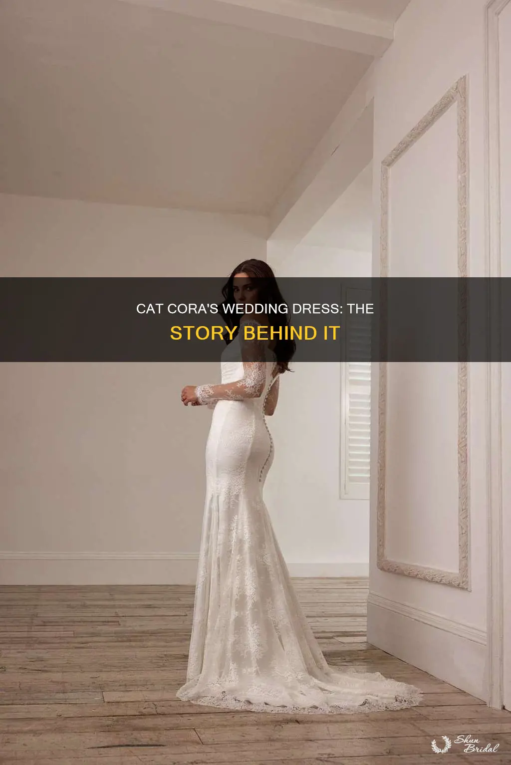 where did cat cora get her wedding dress