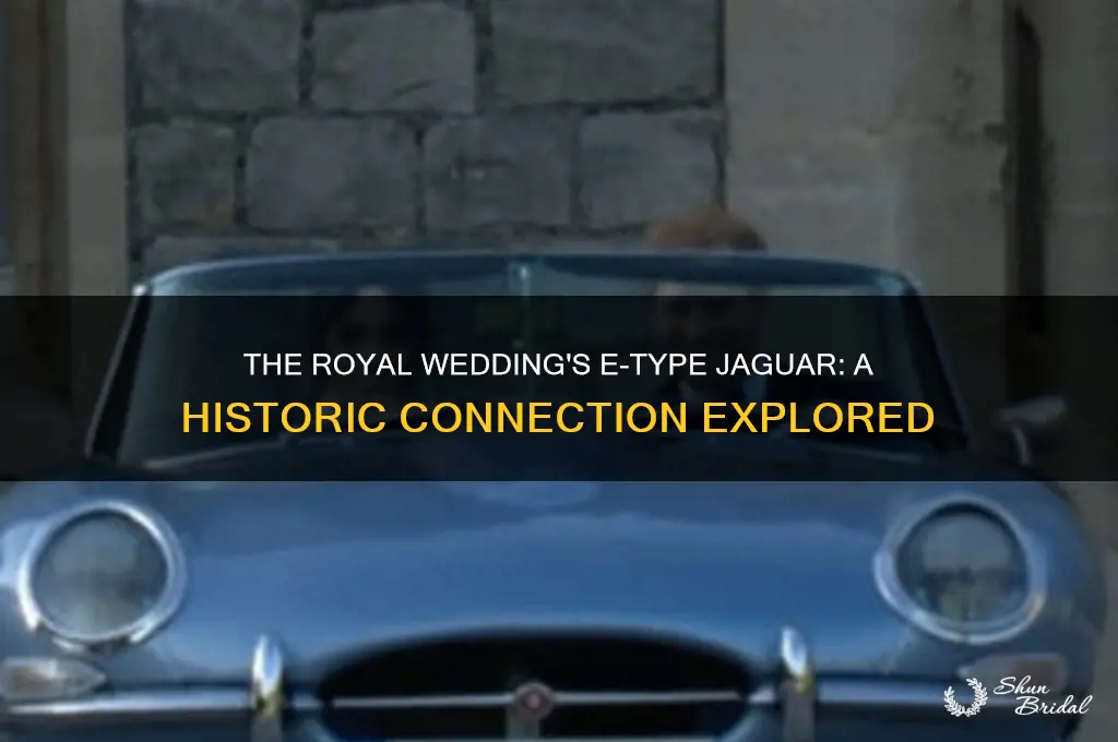 where did e type jaguar come from royal wedding
