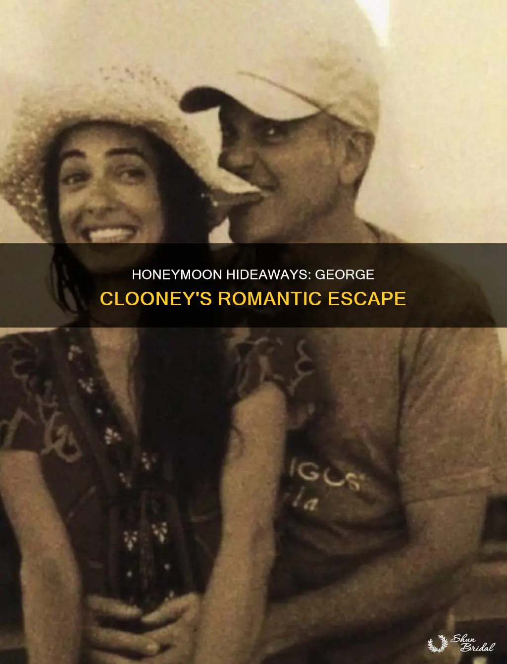 where did george clooney honeymoon