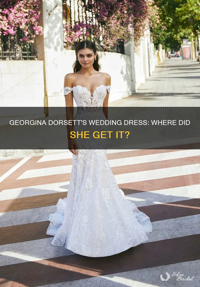 where did georgina dorsett get her wedding dress