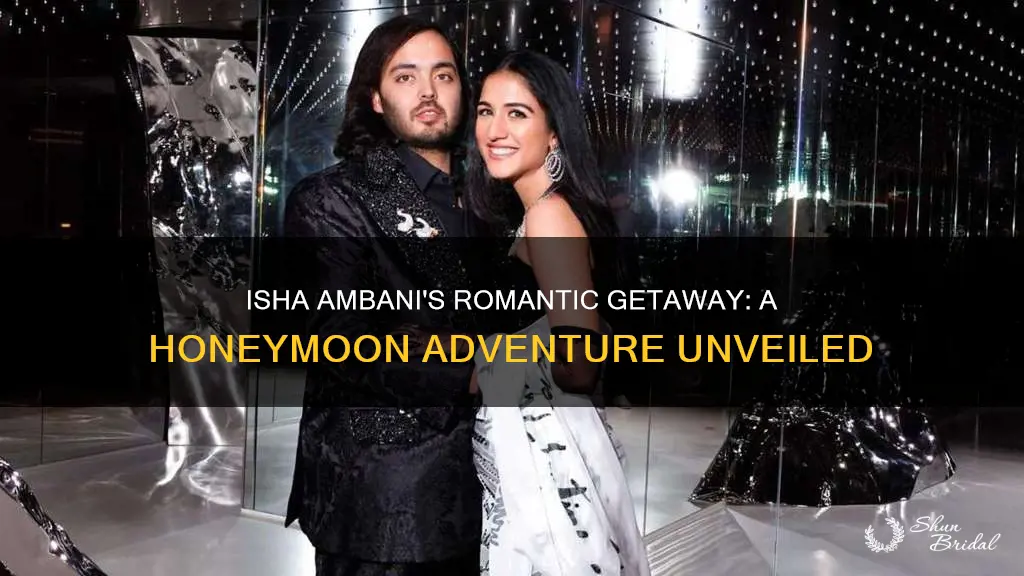 where did isha ambani go for honeymoon