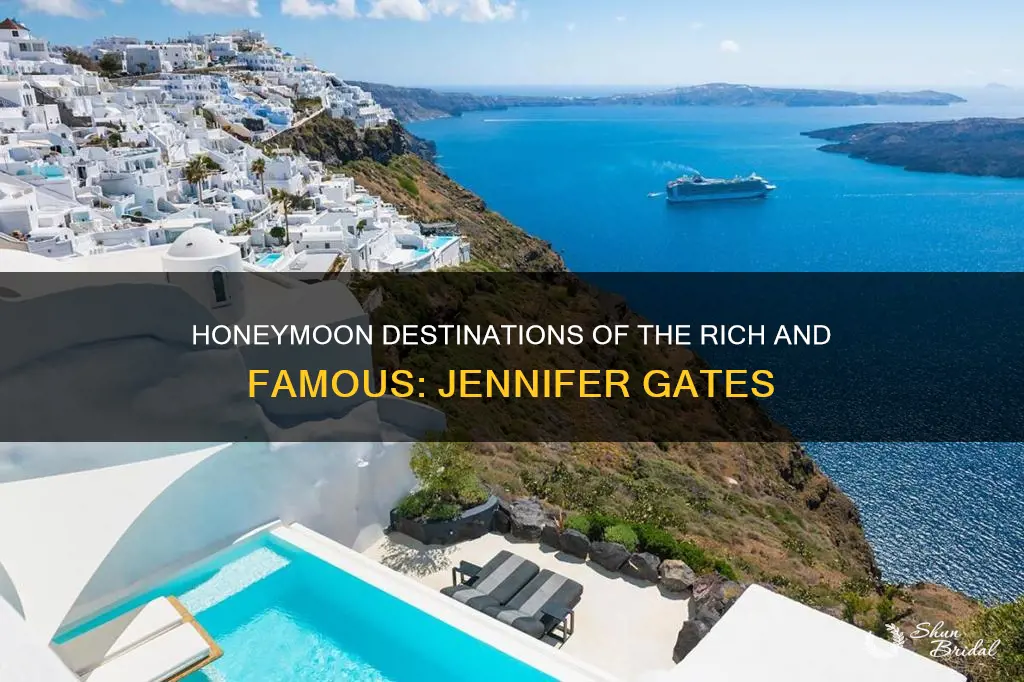 where did jennifer gates go on her honeymoon