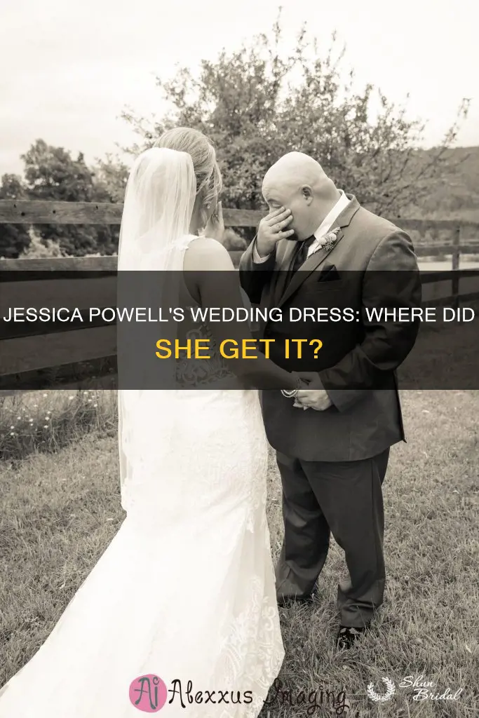 where did jessica powell get her wedding dress