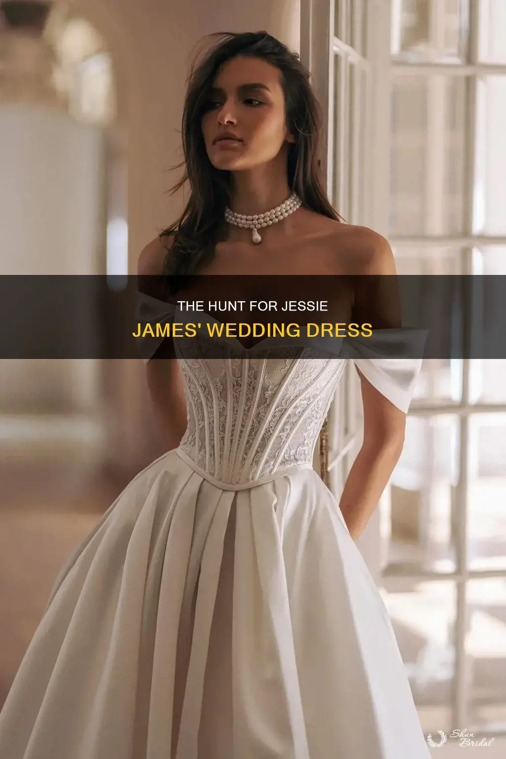 where did jessie james get her wedding dress