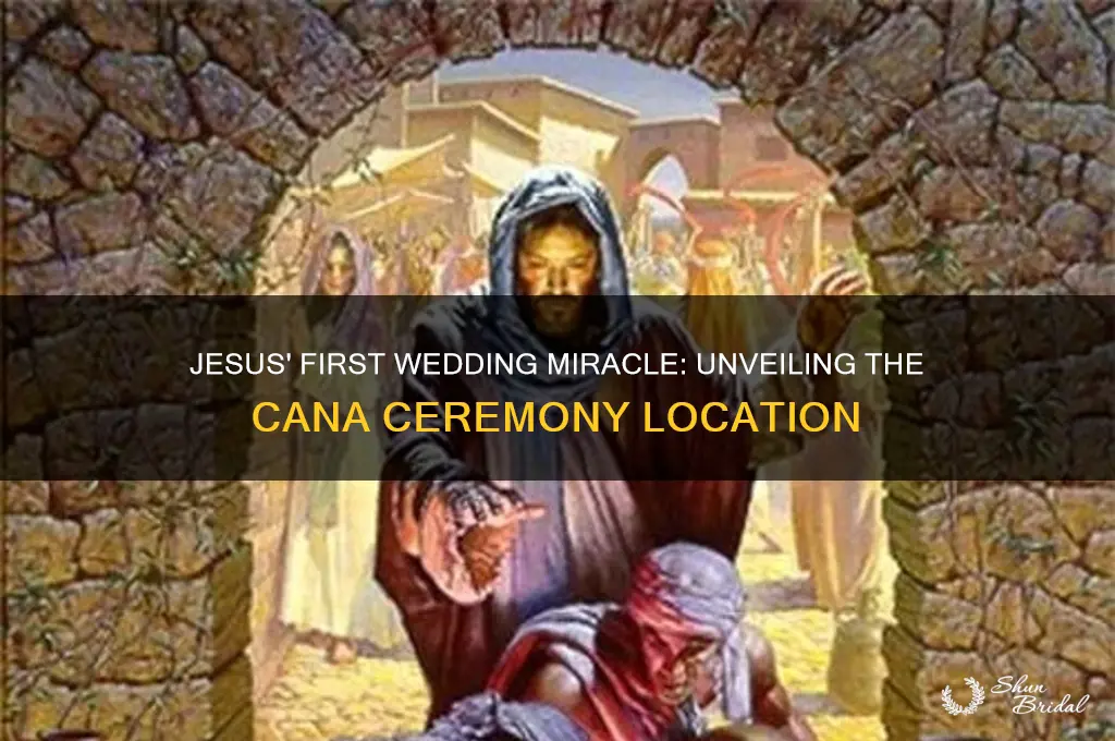 where did jesus perform his first wedding ceremony