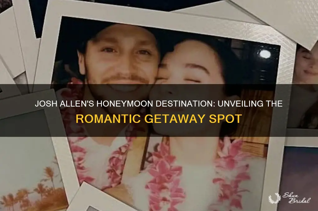 where did josh allen go on his honeymoon