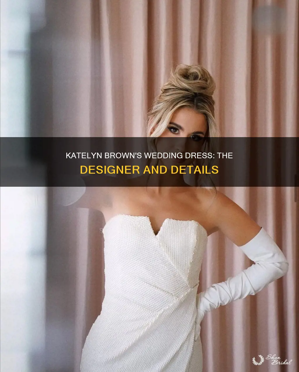 where did katelyn brown get her wedding dress