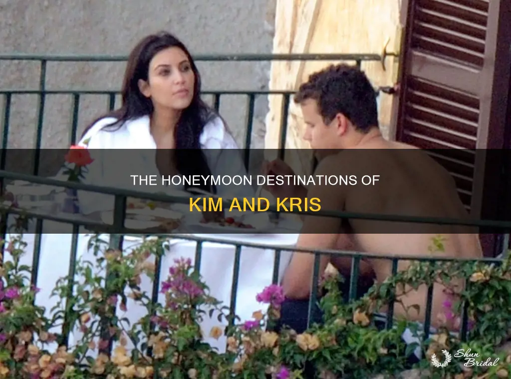 where did kim and kris honeymoon