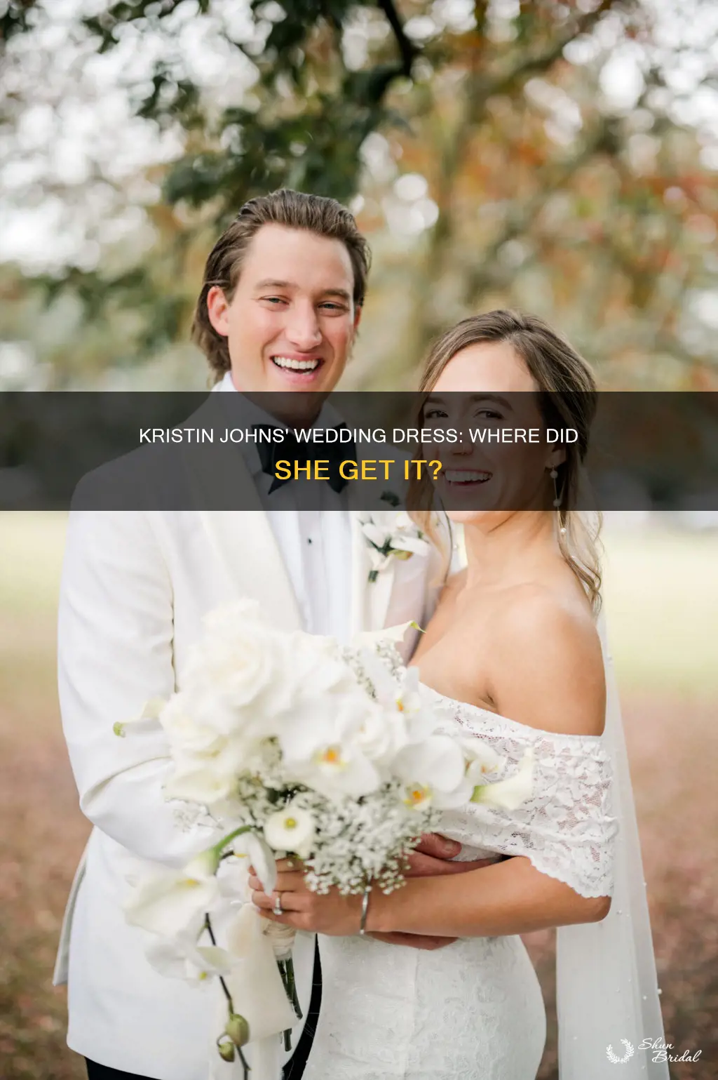 where did kristin johns get her wedding dress