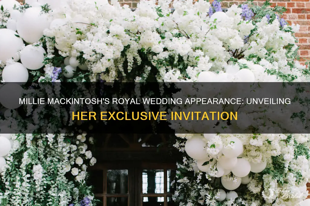 where did millie mackintosh go to the royal wedding