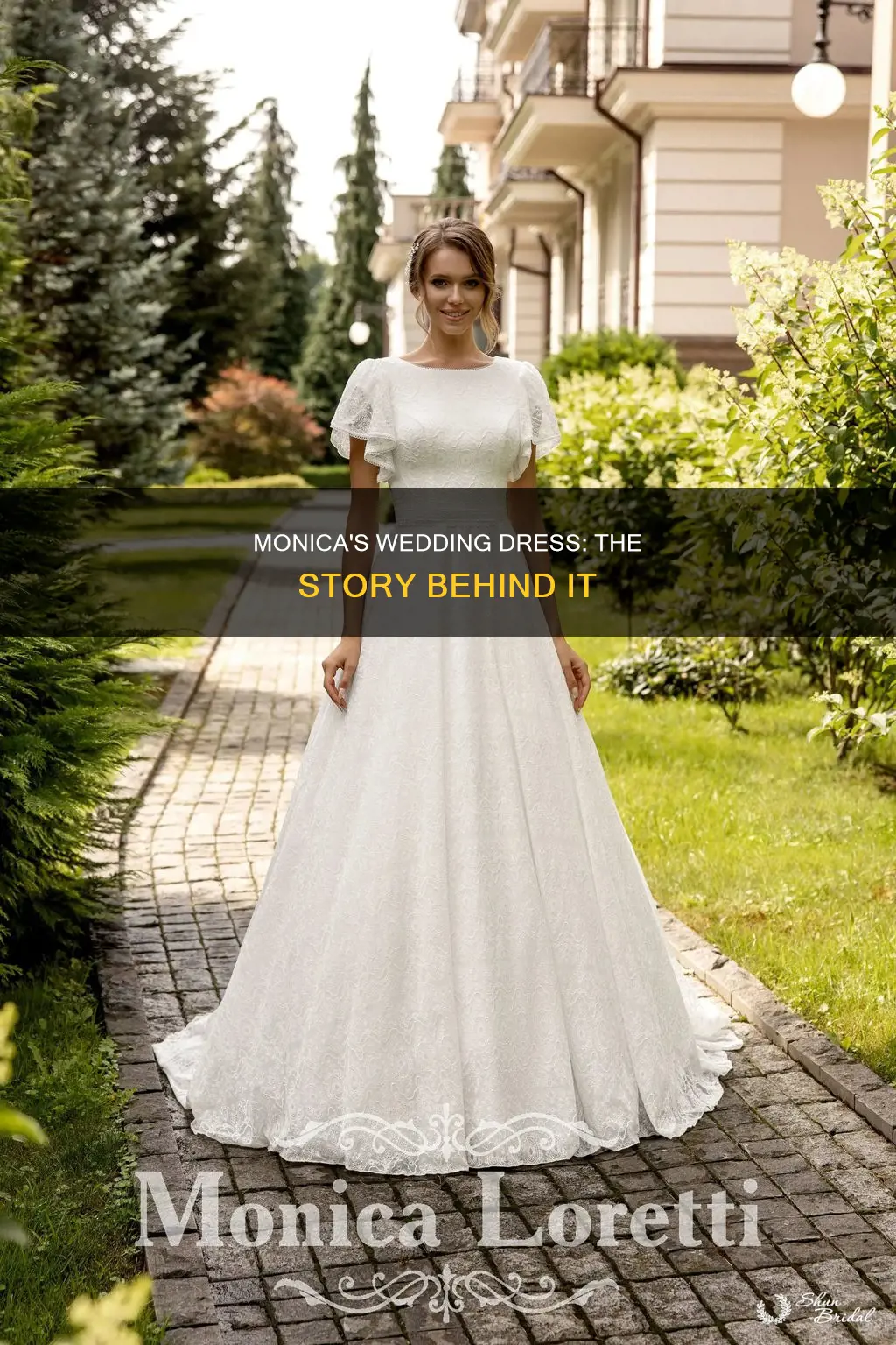 where did monica from friends get her wedding dress