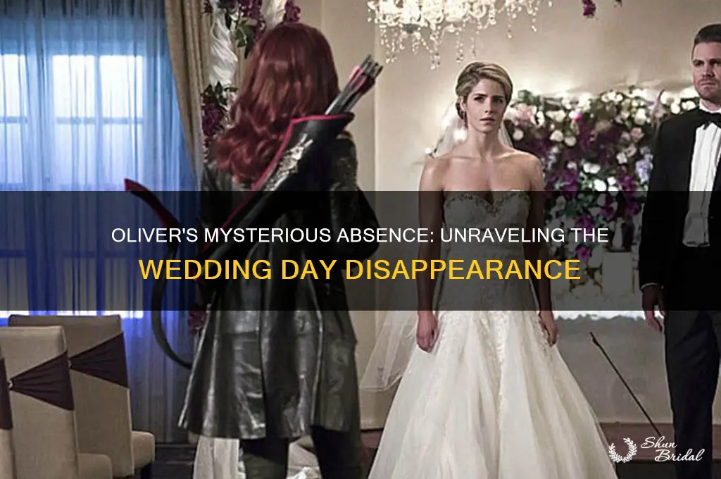 where did oliver go during the wedding
