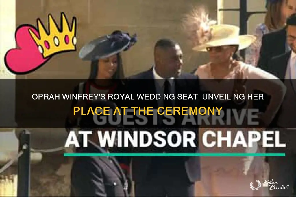 where did ophra winfrey sit at the royal wedding