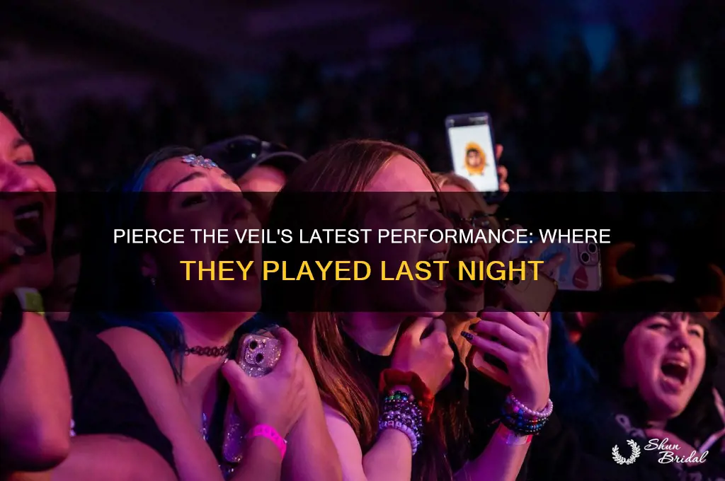 where did pierce the veil play last night