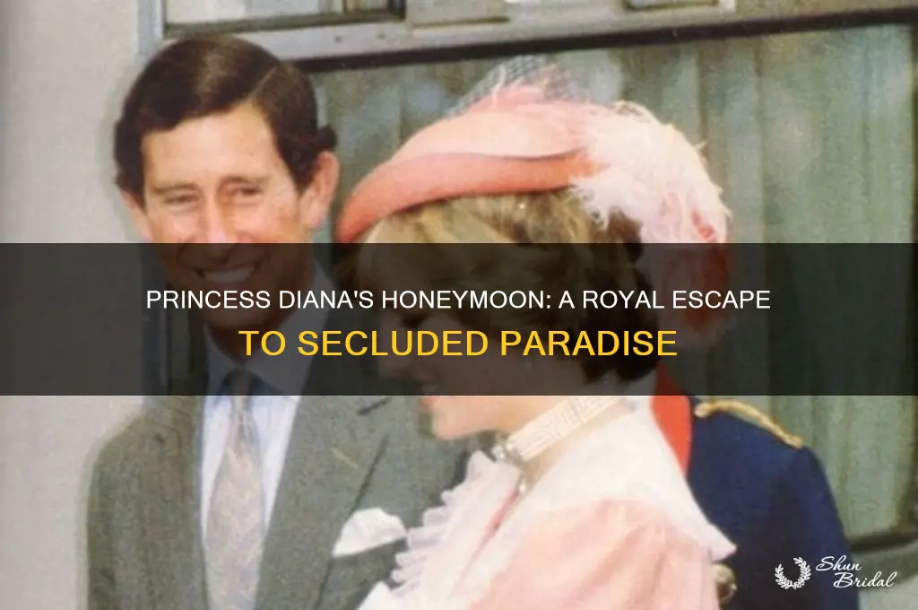 where did princess diana honeymoon
