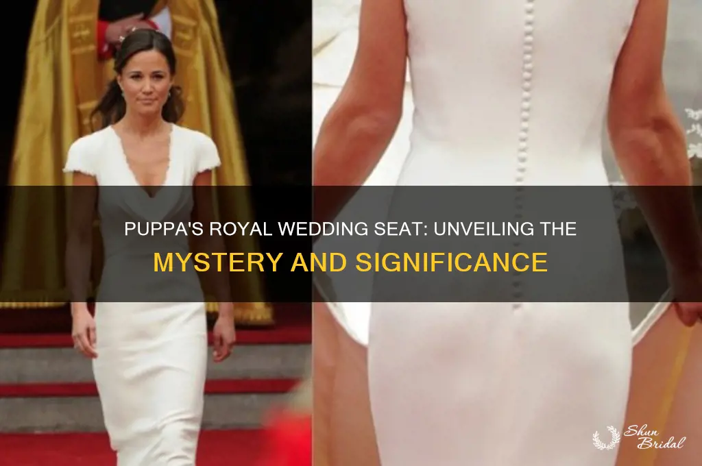 where did puppa sit at royal wedding