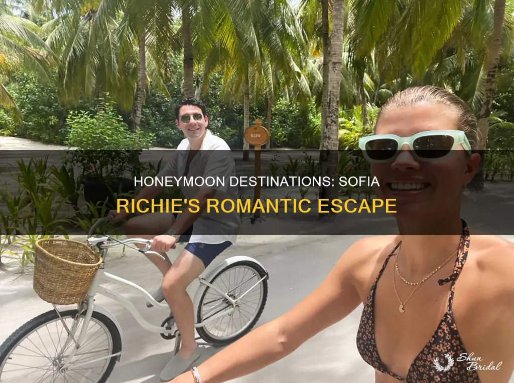 where did sofia richie go for her honeymoon