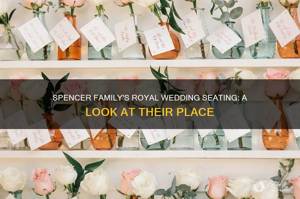 where did spencer family sit at royal wedding