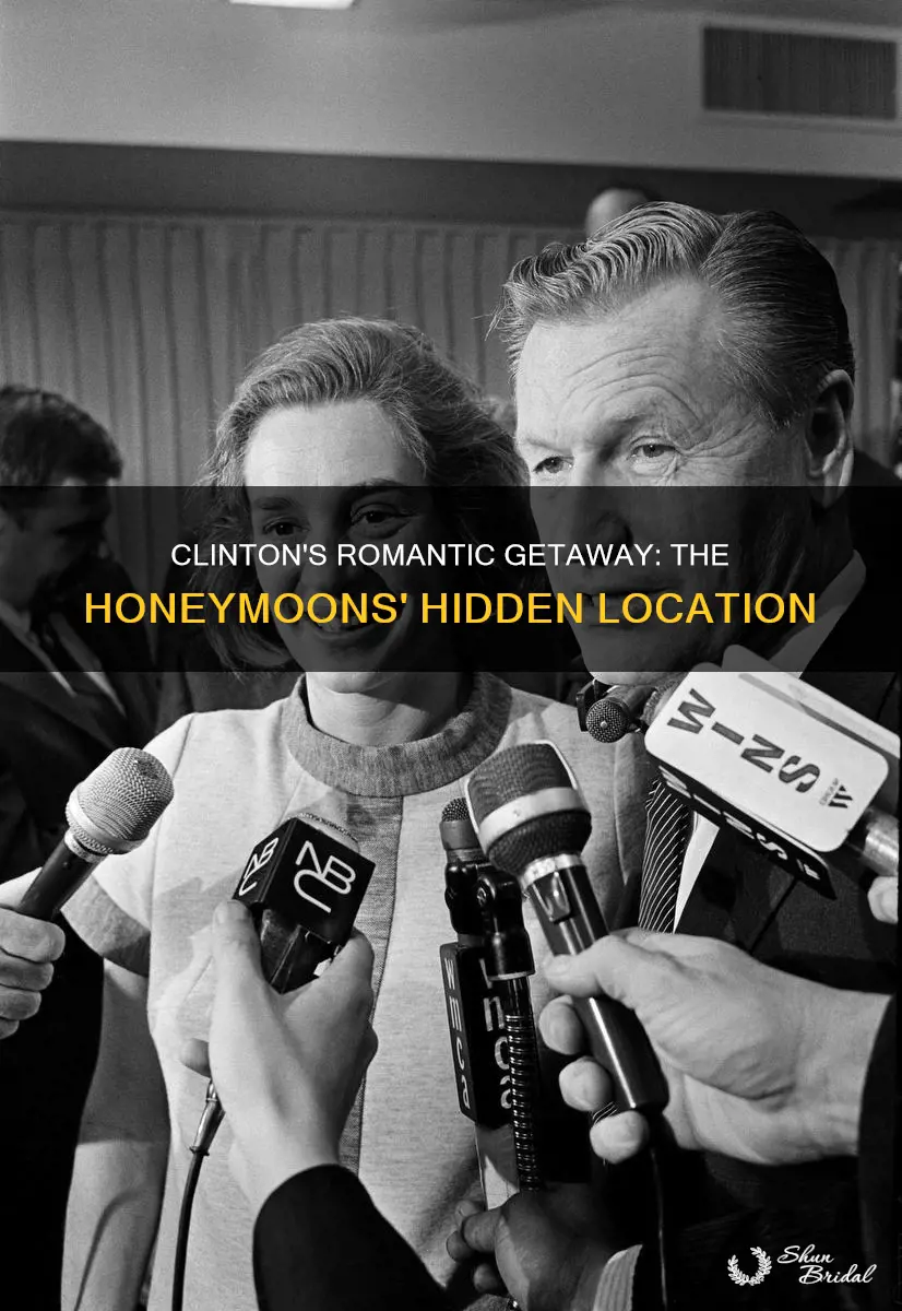 where did the clintons honeymoon