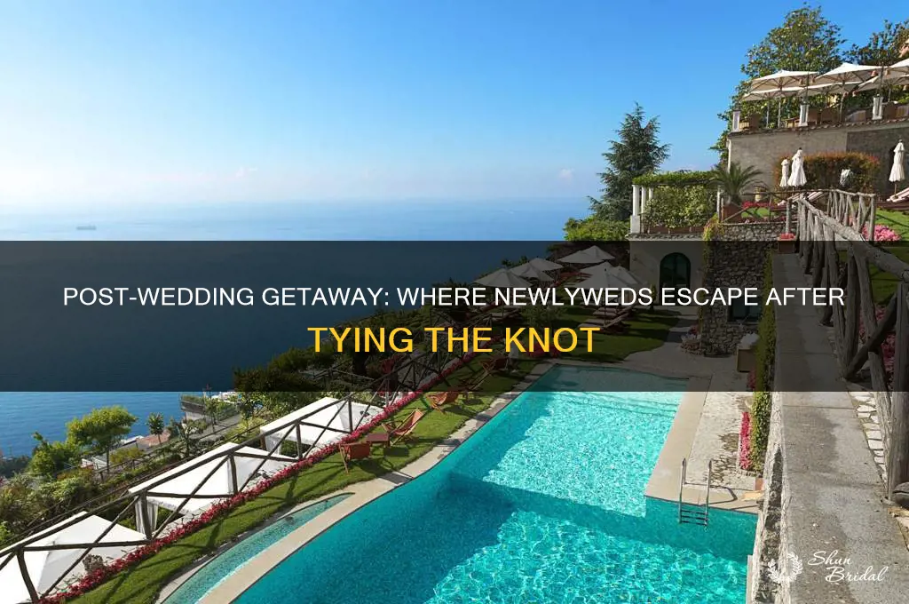 where do bride and groom go after wedding