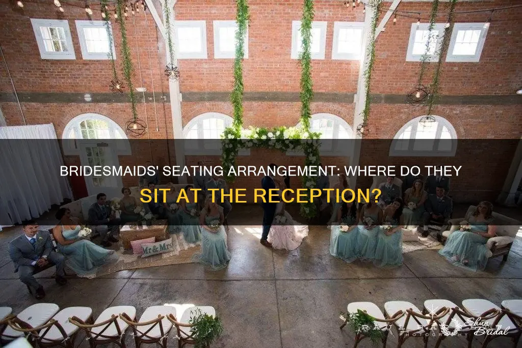 where do bridesmaids sit at a wedding reception