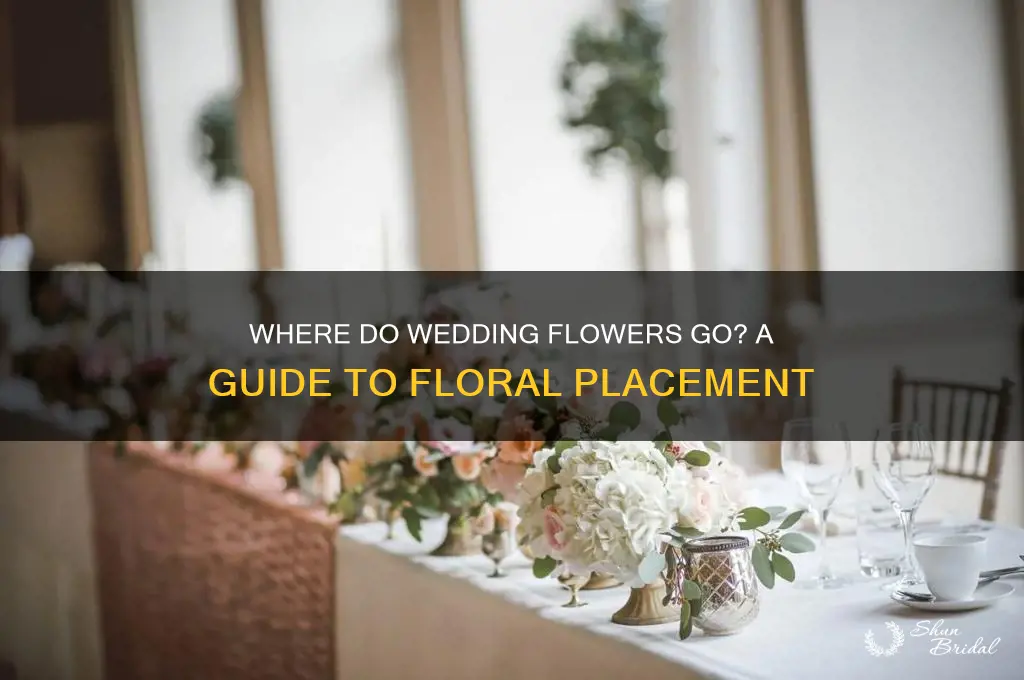 where do flowers typically go for a wedding