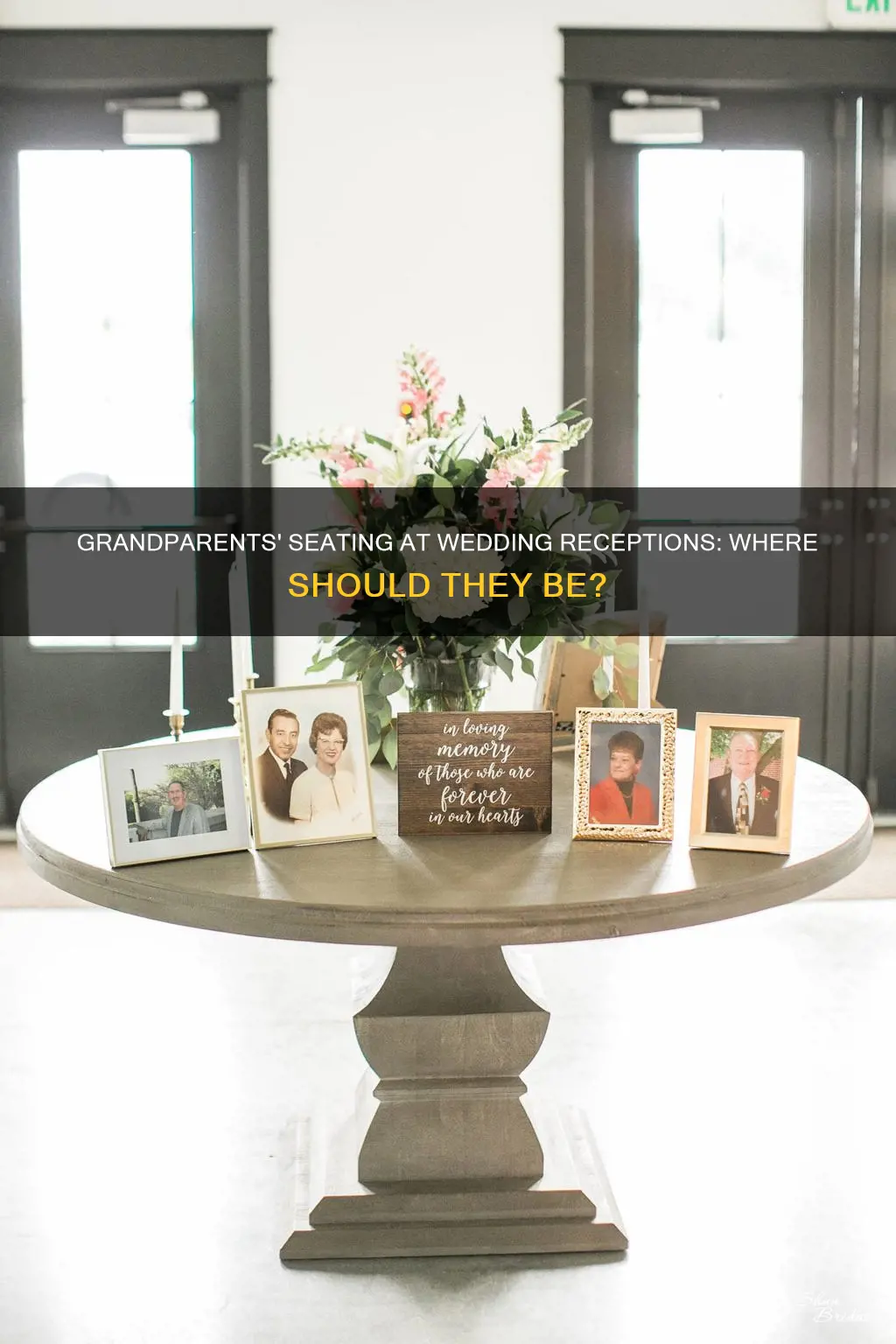 where do grandparents sit at wedding reception