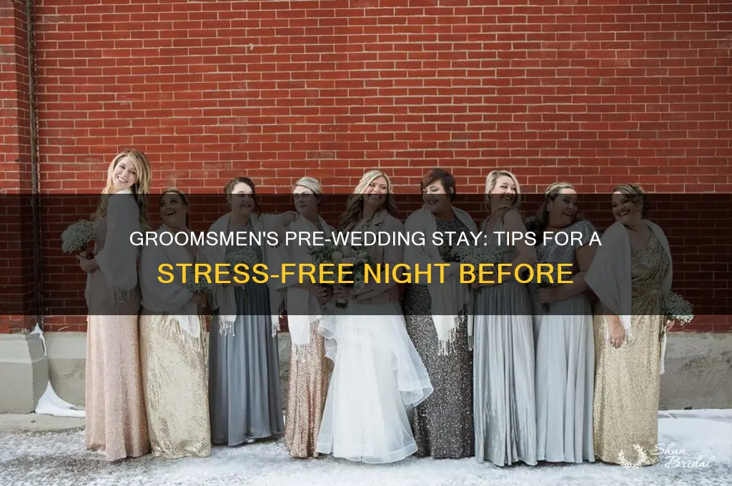 where do groomsmen stay night before wedding