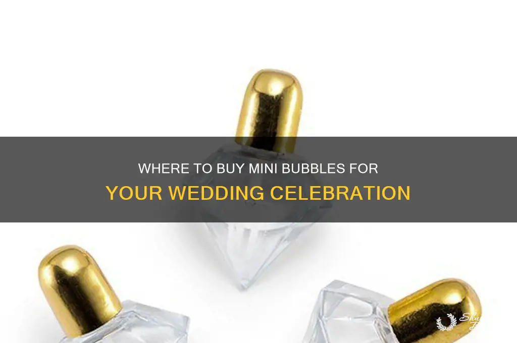 where do I buy mini bubbles for wedding